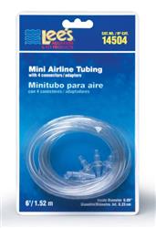 Lee's Aquarium & Pet Products Mini Airline Tubing Clear, 1ea/6 ft