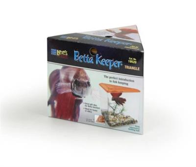 Lee's Aquarium & Pet Products Triangle Betta Keeper Tank Assorted, 1ea/40oz.