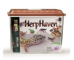Lee's Aquarium & Pet Products HerpHaven Carrier for Reptiles & Amphibians Brown, 1ea/15.75In X 12.5 in, XL
