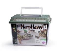 Lee's Aquarium & Pet Products HerpHaven Carrier for Reptiles & Amphibians Black, 1ea/9.12In X 6.62 in, SM