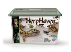 Lee's Aquarium & Pet Products HerpHaven Carrier for Reptiles & Amphibians Black, 1ea/14.5In X 9.75 in, LG