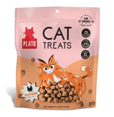 Plato Cat Grain Free Air Dried Treat Chicken 2.5Oz