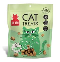 Plato Cat Grain Free Air Dried Treat Chicken Catnip 2.5Oz