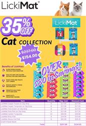LickiMat Cat Collection - 35% Off! - 48 Pieces with a free display