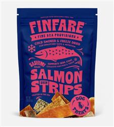 Finfare Dog 2oz. Freeze-dried Smoked Salmon Skin Strips