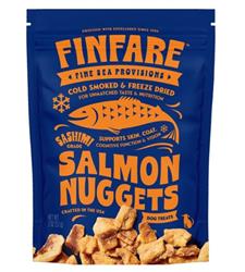 Finfare Dog 2oz. Freeze-dried Smoked Salmon Nuggets