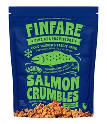 Finfare Dog 9oz. Freeze-dried Smoked Salmon Crumbles Treat Topper