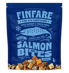 Finfare Cat 1.3oz. Freeze-dried Smoked Salmon Skin Bites