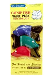 Dr. Daniel's Cat Catnip Fish 3Pk