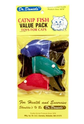 Dr. Daniel's Cat Catnip Fish 3Pk