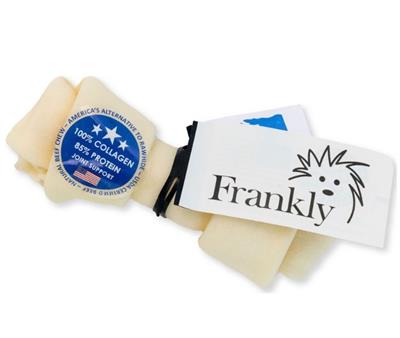 Frankly Dog 7-8" Collagen Natural Medium Knotted Bone 1Ct