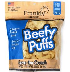 Frankly Dog 2.5oz. Beefy Puffs Peanut Butter Collagen