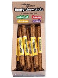 Frankly Dog 7" Collagen Chicken Beefy Chew Sticks 24Ct Display Box