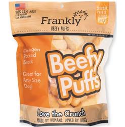 Frankly Dog 2.5oz. Beefy Puffs Cheddar Cheeze Collagen