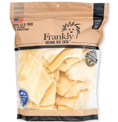 Frankly Dog 16oz. Collagen Beef Chew Chips Natural
