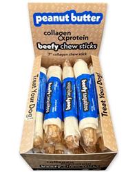 Frankly Dog 7" Peanut Butter Beefy Taquito 12Ct Display Box