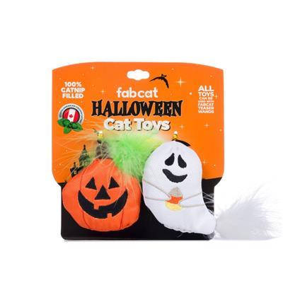 Pumpkin/Ghost 2-Pack Cat Toy