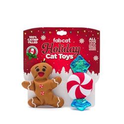 Gingerbread/Peppermint 2-Pack Cat Toy