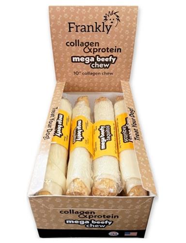 Frankly Dog 10" Chicken Mega Beefy Taquito 8Ct Display Box