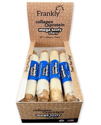 Frankly Dog 10" Peanut Butter Mega Beefy Taquito 8Ct Display Box