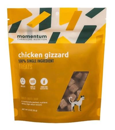 Momentum Carnivore Nutrition Cat 1.9oz. Chicken Gizzard	"