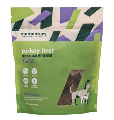 Momentum Carnivore Nutrition Dog 3.5oz. Turkey Liver