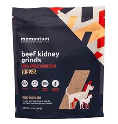 Momentum Carnivore Nutrition Dog 3.75oz. Beef Kidney Single Ingredient Topper