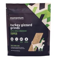 Momentum Carnivore Nutrition Dog 3.75oz. Turkey Gizzard Single Ingredient Topper