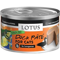 Lotus Cat Pate Grain Free Duck 2.75oz. (Case of 24)