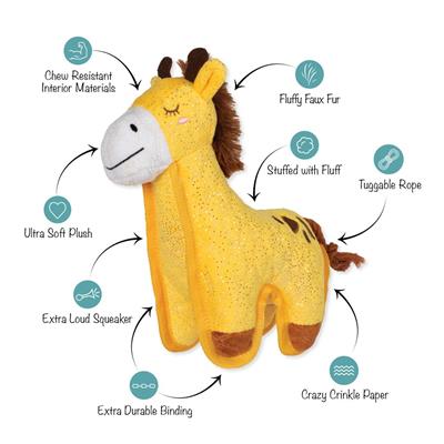 HEAD ABOVE THE REST DURABLE  DOG TOY