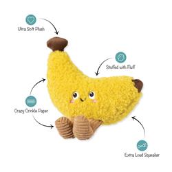 HEAD OVER PEELS FOR U PLSH DOG TOY