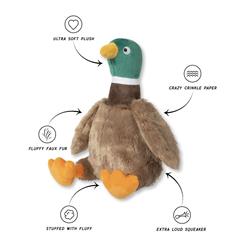 JUST DUCKY PLUSH DOG TOY