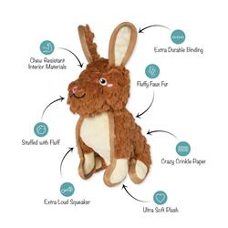 EAR TO BE HOPPY  DURABLE DOG TOY