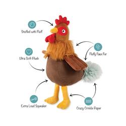 ROOST AND REPEAT PLUSH DOG TOY