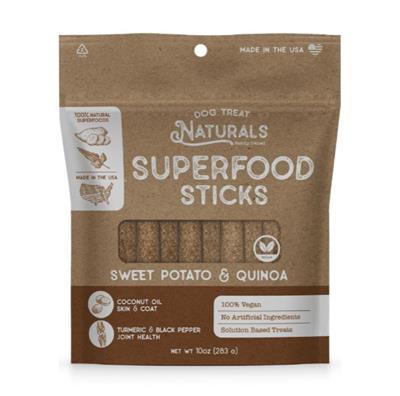Dog Treat Naturals Dog Superfood Sticks Sweet Potato & Quinoa 10oz