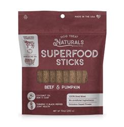 Dog Treat Naturals Dog Superfood Sticks Beef & Pumpkin 10oz