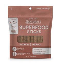 Dog Treat Naturals Dog Superfood Sticks Salmon & Mango 10oz
