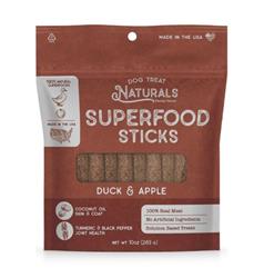 Dog Treat Naturals Dog Superfood Sticks Duck & Apple 10oz