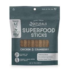 Dog Treat Naturals Dog Superfood Sticks Chicken & Cranberry 10oz