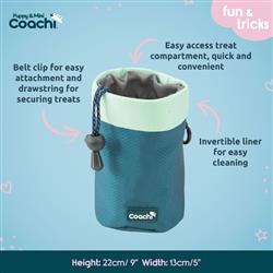Coachi Puppy & Mini Treat Pouch Teal & Mint