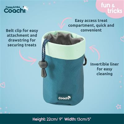 Coachi Puppy & Mini Treat Pouch Teal & Mint