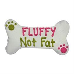 Fluffy Not Fat Bone 6" 91974 Hand Decorated Molasses