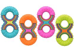 Multipet GROOVERz Figure 8 TPR Dog Toy Assorted