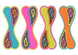 Multipet GROOVERz Bone TPR Dog Toy Assorted