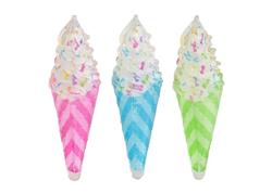 Multipet Ice Cream Cone TPR Dog Toy 2pk Assorted