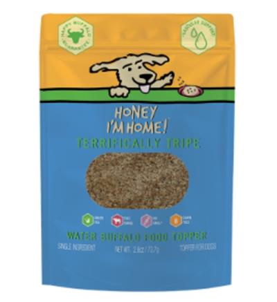 HONEY I'M HOME DOG NATURAL WATER BUFFALO TERRIFICALLY TRIPE FOOD TOPPER