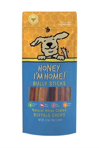 Honey Im Home Dog Buffalo Bully 6 Inches 5 Pack