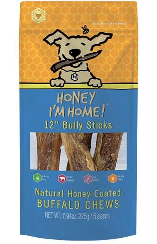 Honey Im Home Dog Buffalo Bully 12 inches 5 Pack