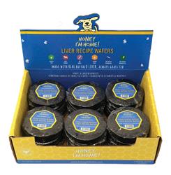 HONEY I'M HOME DOG NATURAL HONEY COATED BUFFALO LIVER RECIPE WAFER BULK - 18 COUNT