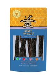 HONEY I'M HOME DOG NATURAL HONEY COATED BUFFALO GULLET STICKS 3.53oz